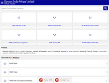Tablet Screenshot of hdpepipesindia.com